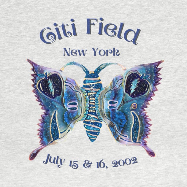 Dead and Company Citi Field New York Big Apple Butterfly Stealie by Artful Dead